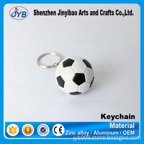 crazy hot sale type plastic football shape key chain 3d 3cm soccer keyring